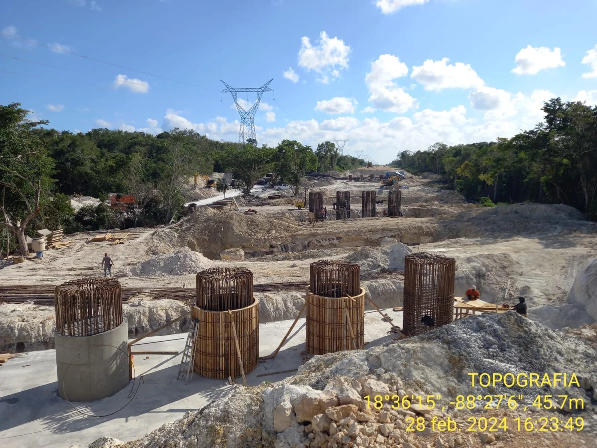 Cimentaciones profundas y elementos de concreto · Tren Maya 2024